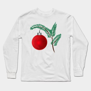 christmas bauble tree decorations Long Sleeve T-Shirt